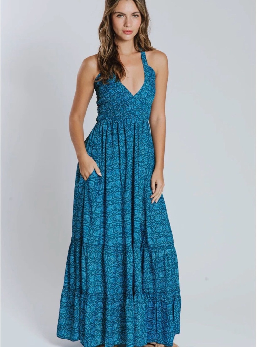 RAGA Aarya Halter Maxi Dress- Size large